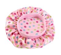 SOIMISS 4 Pièces Bonnet de Nuit Garçon Fille Élastique Bonnet de Bain Garçon Fille Protection Cheveux Pyjama Satin Léger Chapeau Maison Voyage Set Couleurs Rose Blanc Beige Bleu