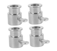 SOIMISS 4 pièces Boulons de Limite pour Broche de Rôtissoire Accessoires Chrome pour Gril à Gaz Butées Stabilisatrices pour Barbecue Extérieur et Supports de Cuisson