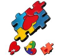 SOIMISS 4 Pièces Broche en Métal Puzzle Arc-en-ciel Décorative et Robuste pour Décorer Chemises ou Paquet à Dos, Bijou Fantaisie pour Sensibilisation à L'autisme
