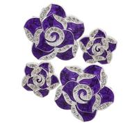 SOIMISS 4 Pièces Clips de Ventilation Camélia Décorations Chic et Élégantes pour Voiture Diffuseur de Parfum Accessoires Intérieurs pour Femmes et Filles