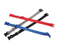 SOIMISS 4 Pièces Collier pour Chien Résistant en Nylon avec Boucle de Sécurité Réglable, Anneau Métallique et Bandes Réfléchissantes pour Promenades Quotidiennes