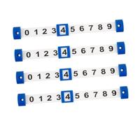 SOIMISS 4 pièces Compteur de Score pour Table Football Indicateur Glissant Résistant Aux Intempéries Compatible Jeux de Table et Football Familial