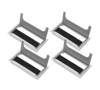 SOIMISS 4 Pièces Couvercles de Trou de Câble de Bureau de Œillets Noirs avec Brosse pour Gestion des Câbles Amélioration Sécurité Au Travail et Optimisation de Espace de Travail