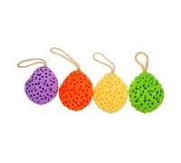 SOIMISS 4 pièces Éponge de Bain Mousse Forme de Eau Lot de Éponges Exfoliantes pour Adultes et Bain Absorption Eau et Bubbles Riches et Confortable