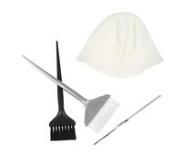 SOIMISS 4 pièces Kit de Coloration Capillaire Réutilisable Comprend Bonnet de Coloration Crochets et Pinceaux pour DIY et Salons