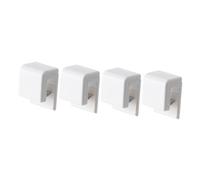 SOIMISS 4 pièces Lot de Clips Muraux sans Perçage Blanc Porte Dentifrice et Support de Suspension Pratique Clips Plastiques Résistants pour Salle de Bain et Cuisine Gain de Place Assuré