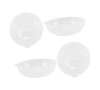 SOIMISS 4 pièces Lot de Plateaux de Pesée pour Balance Cuisine Numérique Plastique Transparent Accessoire de Mesure pour Pâtisserie et Cuisine Compatible avec Balances Alimentaires