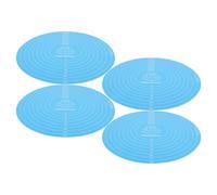 SOIMISS 4 Pièces Lot de Tapis de Cuisson Silicone Ronds Antiadhésifs pour Pâtisserie Mesures Intégrées Résistance Haute Température Tapis Réutilisables pour Pétrissage et Fondant Couleur