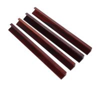 SOIMISS 4 pièces Mini Réglette Bois pour Jeu Mahjong avec Rainures Antidérapantes de Supports Portables pour Dominos et Accessoires Mexican Train pour Voyages et Réunions Famille