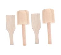 SOIMISS 4 pièces Pagaies Bois pour Poterie Lot de Outils de Modelage Argile Résistants pour Sculpture et Mise Forme de Pâte Céramique Planche Pagaie Céramique Portable et Ergonomique