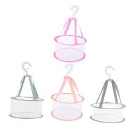 SOIMISS 4 pièces Panier Séchage Maquillage Filet Maille Suspendu pour Éponges Pinceaux et Linge Accessoire Pratique Salle de Bain et Voyage Séchage Rapide et Gain de Place