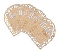 SOIMISS 4 Pièces Panneau Annonce de Naissance pour Garçon Carte Annonce de Prénom Panneau Arrivée Né Décor Chambre Shower