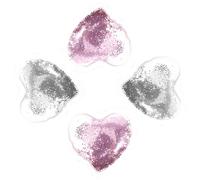 SOIMISS 4 pièces Patch Yeux Gel Rafraîchissant Forme de Cœur Lot Réutilisable pour Poches Sous Yeux Fatigue et Ombres Soin Beauté et Santé