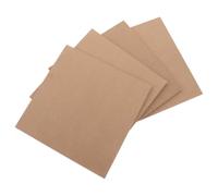 SOIMISS 4 Pièces Planche Mdf en Fibre de Densité Carrée Teinte Marron pour Projets DIY et Artisanat, Facile à Découper Décoration Maison Stable
