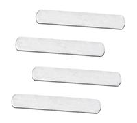 SOIMISS 4 pièces Plaques Acier Électrolytique Plaques Lestées Résistantes pour Équipement Fitness Compatibles Gilet et Protège-Jambes Pondérés Design Arrondi Sécuritaire