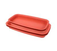 SOIMISS 4 pièces Plateau Rectangulaire Fuite Plastique pour Plantes Lot de Saucisses pour Pots Intérieur pour Éviter Fuites Eau et Protéger Vos Sols Bac à Plantes Pratique et