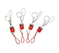 SOIMISS 4 pièces Porte-clés Inoxydable Style Contenant de Sang pour Clés et Téléphone Porte-clés Décoratif Léger pour Sacs Cadeaux et Accessoires Fête