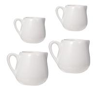 SOIMISS 4 pièces Pot à Sauce Céramique avec Anse Crémier Mini pour Lait et Sauce Moyen Format Stable et Écologique pour Maison et Restauration