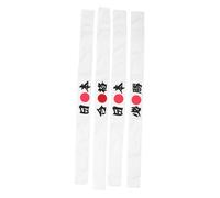 SOIMISS 4 Pièces Samurai Japanese Hachimaki Headband Set Traditional Bandanas For Boys For Karate Sports Cooking And Cultural Events