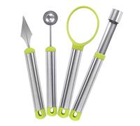 SOIMISS 4 pièces Set de Outils de Creusage de Fruits Acier Inoxydable Cuillères à Boule de Melon Ergonomiques pour Cuisine et Salades