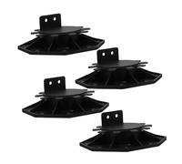 SOIMISS 4 pièces Support Terrasse Réglable Hauteur Lot de Bases PP Robustes pour Lambourdes Plots de Support de Plancher Remplaçables Pied Élévation pour Terrasse et Facile à Installer