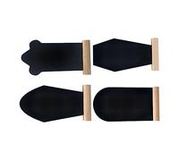 SOIMISS 4 pièces Tableau Bois Miniature Ensemble de Panneaux de Décoratifs pour Pâques pour Dessiner Écrire des Messages et Créer des Accessoire Bois et à Humidité