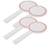 SOIMISS 4 pièces Tableaux Effaçables Mousse pour Vote et Score Tableaux Blancs Vierges Face Plateau de Réponse Effaçable Panneau de Score Jury Portable