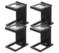 SOIMISS 4 Pièces Tailleur De Tailleur Bijoux Loupe Verre Loupe De Réparation D outils 10x Louve D outil De Bijoux Actualité Avec Échelle Noir Plastique