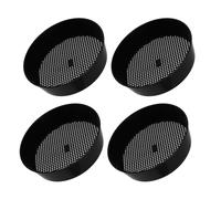 SOIMISS 4 Pièces Tamis de Jardin Rond Plastique Noir Tamis à Sable et Terre pour Filtration de Gravier Sable et Compost Outil Portable pour Jardinage et Aménagement Paysager