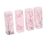 SOIMISS 4 Pièces Tube Lèvres Frais Étui Lèvres Petit Pot à Cosmétiques Tube De Rangement Délicat