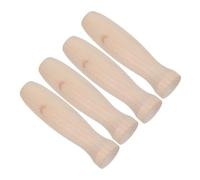 SOIMISS 4 Pièces Ustensiles Barbecue Poignée en Bois Robuste, Accessoires pour Barbecue Gaz et Cheminée, Outil Pratique pour Griller en Extérieur