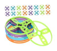 SOIMISS 40 Pièces Jeu de Disques Volants Colorés Compatibles Jouets à Main Pied pour Activités Extérieures Plage Jardin Parc Couleur Aléatoire