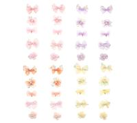 SOIMISS 40 Pièces Pince à Cheveux Bébé Nœud Mignon, Bords Arrondis Doux, Design Délicat, Matins Chargés Coiffage Quotidien