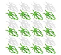 SOIMISS 40 Pièces Pince à Nourriture pour Oiseaux en PP, Fourchette à Fruits pour Perroquets, Solution de Nourrissage Propre et Facile à Installer Cage à Oiseaux
