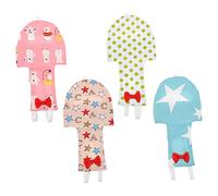 SOIMISS 4pièces Culottes pour Oiseaux Lot de Couches Lavables pour Perroquets Et Petites Espèces Motifs Colorés Et Confortables Vêtements Légers Réutilisables pour Soins Extérieurs