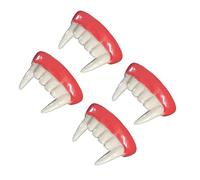 SOIMISS 4pièces Dents Pointues De Vampire pour Cosplay Halloween Fausses Dents De Zombie pour Fêtes Et Jeux De Rôle