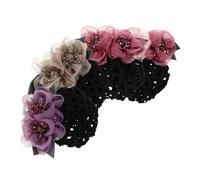 SOIMISS 4pièces Filet à Cheveux Pour Chignons Bonnet Maille Pour Femmes Couvre-chignon Allaitement Foulard Maille Pince à Chignon Accessoire Pour Cheveux Snood