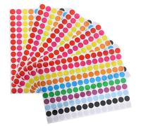 SOIMISS 5 feuilles Étiquettes Rondes Autocollantes Colorées Gommettes Adhésives pour Codage Organisation Bureau Maison École Décor
