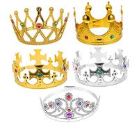 SOIMISS 5 Pièces Couronne Bandeau Coiffe Chapeaux Décorations D'anniversaire De Sirène Couvre-chef Couronne Bandeau Couronne D'étoiles Costume De Reine Coiffe D'anniversaire Plastique