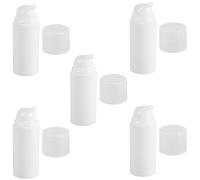 SOIMISS 5 pièces Flacons de Voyage Bouteilles Rechargeables pour Lotion et Produits de Soin Corps avec Fermeture Sécurisée et Distributeur Presse-type pour Cosmétique
