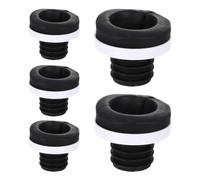 SOIMISS 5 Pièces Joint D’étanchéité Bague de Bride, pour Urinoir Noir, | Protection Anti-fuite, Blocage des Odeurs, Installation Facile, Compatible Mur et Sol, Caoutchouc PP