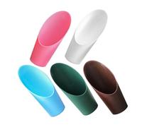 SOIMISS 5 pièces Lot de Pelles à Terreau Plastique Légères et Portables Ergonomiques et Résistantes pour Rempotage et Jardinage de Plantes Succulentes Petites Cuillères de Réutilisable