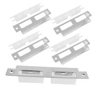 SOIMISS 5 pièces Lot de Plaques Gâche de Sécurité pour Porte Intérieure Kit de Renforcement Facile à Installer pour Blocage Renforcé et Réparation Rapide