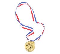 SOIMISS 5 Pièces Médaille de Boxe Ronde en Alliage de Zinc Cordon Doré
