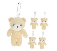 SOIMISS 5 pièces Mini Ours Poupée Porte-clés Pendants Cartoon Mignons Décor DIY pour Sac Clé