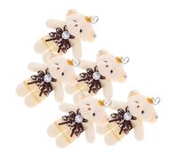 SOIMISS 5 Pièces Mini Ours pour Diy Accessoires de Bouquet et Porte Clés Ours Tiny à Suspendre