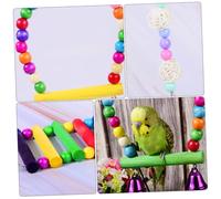 SOIMISS 5 pièces Set de Jouets à Mâcher pour Perroquets Ensemble de Jouets pour Oiseaux Petits et Moyens et pour Stimuler Intelligence et Activité des Perruches