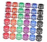 SOIMISS 50 pièces Anneaux de Pied pour Oiseaux Bagues Numérotées pour Pigeons et Perroquets Identification Pratique et Facile à Utiliser pour Oisiveté