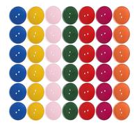 SOIMISS 50 Pièces Boutons Ronds Bois pour Couture DIY Décoration Artisanale pour Cardigans Vestes Crochet et Broderie