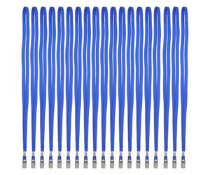 SOIMISS 50 Pièces Lanière de Cou en Coton avec Clip Métal pour Porte Carte Badge de Travail, Confortable et Polyvalente, pour Conférences et Organisations Professionnelles